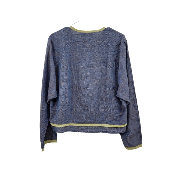 Bodil Women's 100% Linen Long Sleeves Button Front Blouse - S - Picture 5 of 7